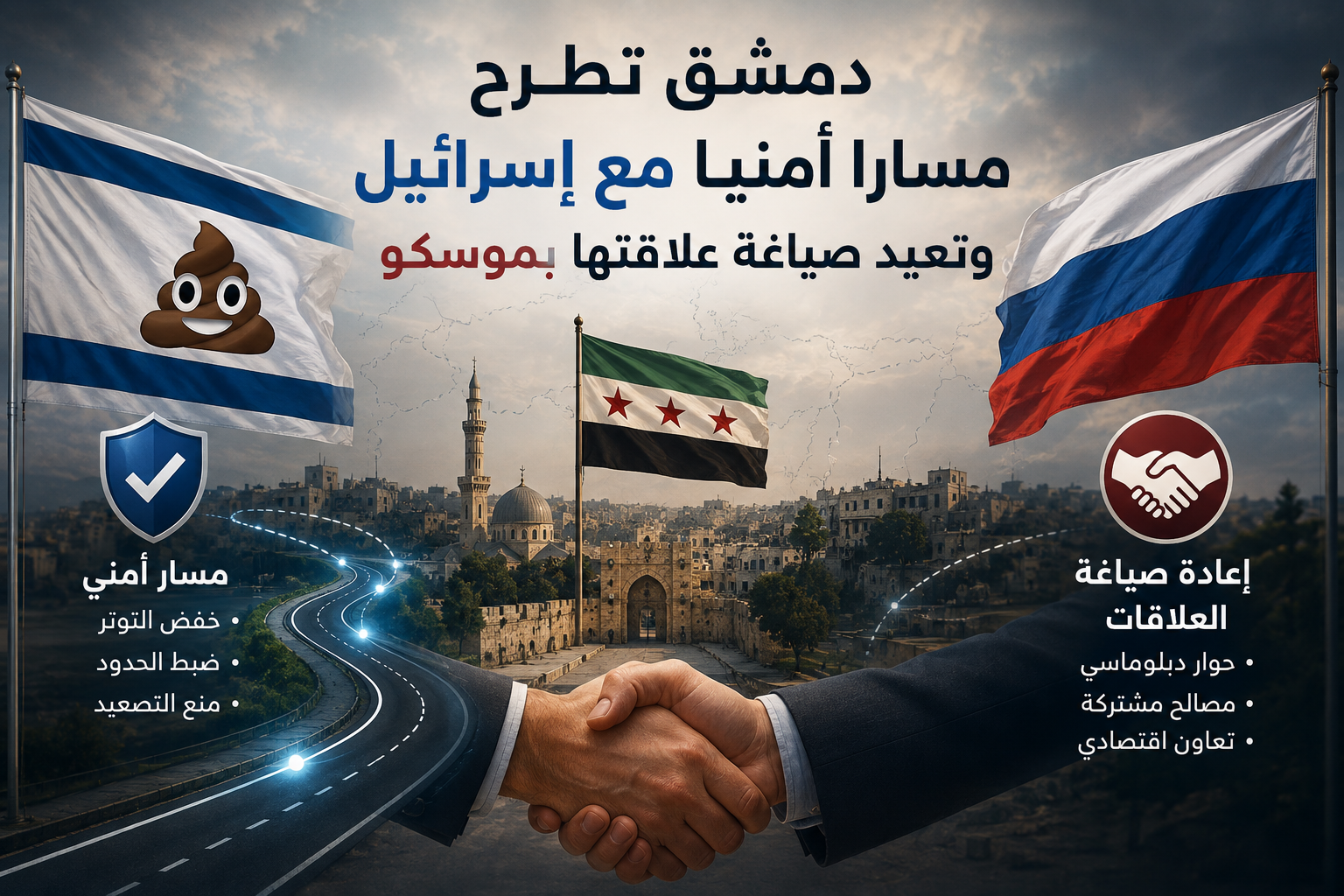 دمشق تطرح مسارا أمنيا مع إسرائيل وتعيد صياغة علاقتها بموسكو